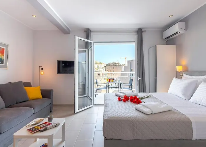 Athens Central-Opulent And Luxurious Suites-Balcony & Views Acropolis Hills